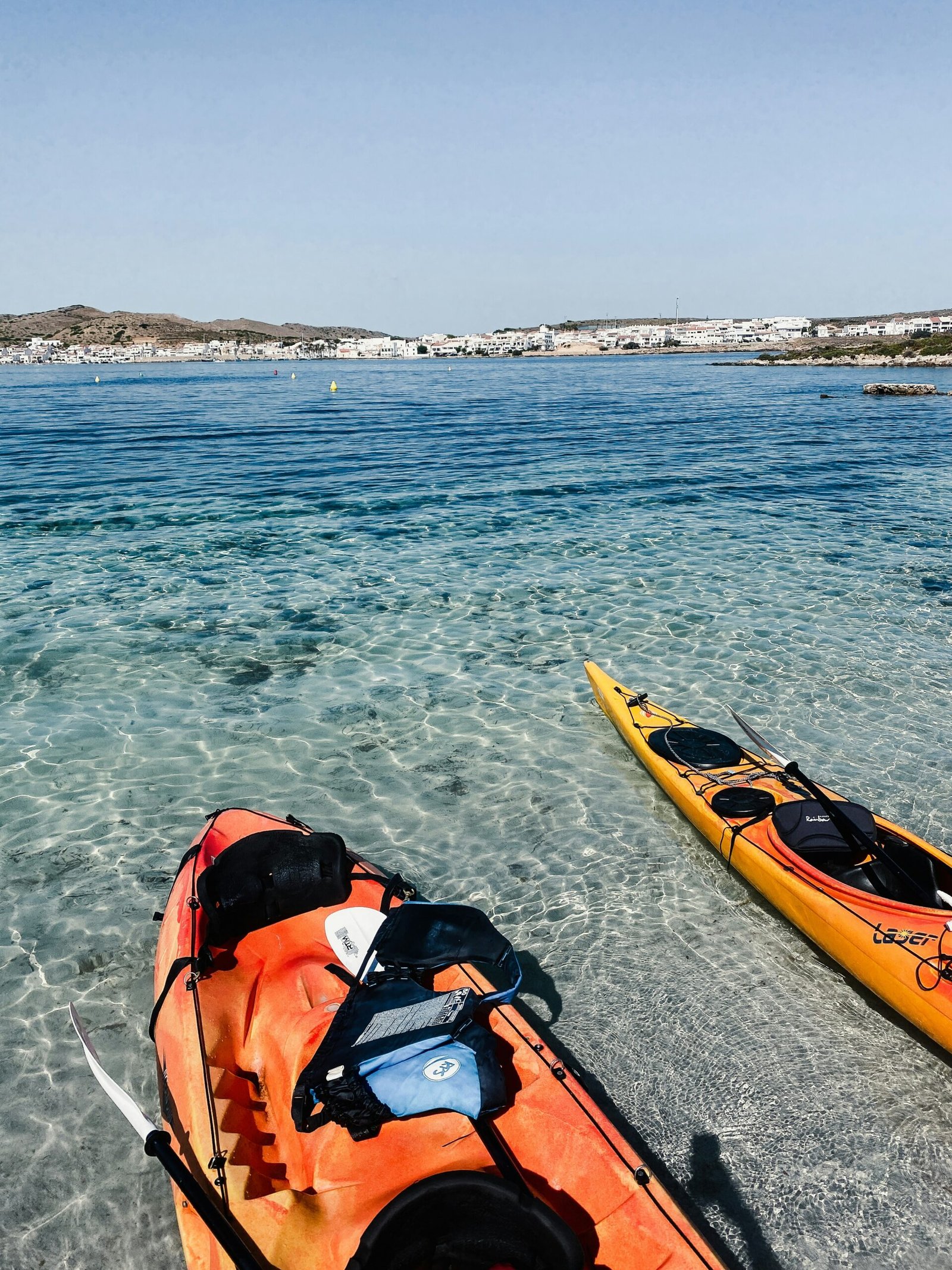 a person in a kayak on the water